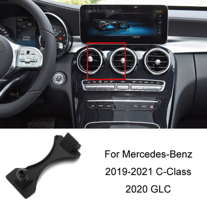 For Mercedes-Benz Left-Handed Drive Mobile Phone Holder Car Air Outlet Base, 05-10 ML, 06-17 R-Class, 08-10 C-Class, 08-12 S-Class, 09-10 B-Class, 11-13 C-Class, 12-19 B-Class, 12 GLK, 12-15 ML, 13-15 GLK, 14-15 E-Class/13-16 E-Class, 12-17 CLS        ...
