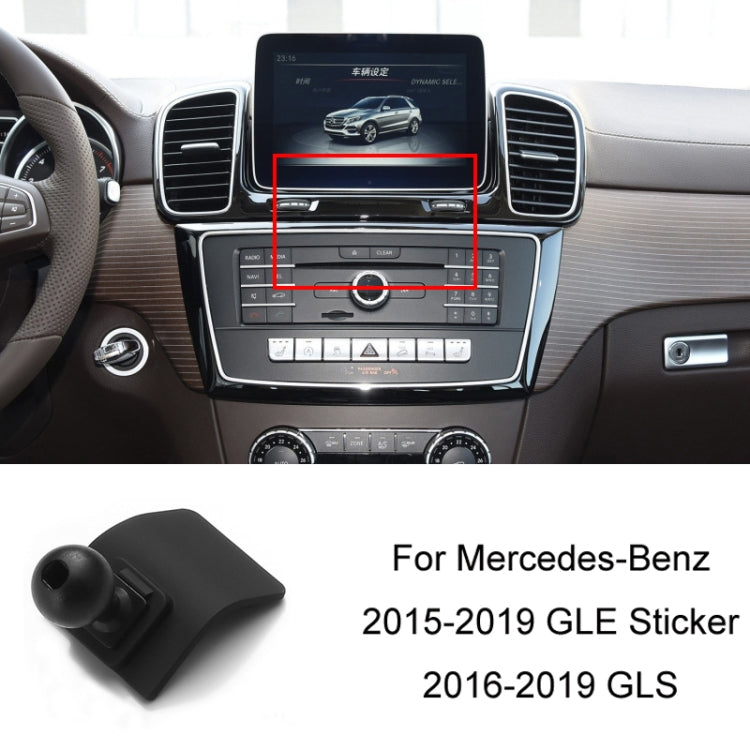 For Mercedes-Benz Left-Handed Drive Mobile Phone Holder Car Air Outlet Base, 05-10 ML, 06-17 R-Class, 08-10 C-Class, 08-12 S-Class, 09-10 B-Class, 11-13 C-Class, 12-19 B-Class, 12 GLK, 12-15 ML, 13-15 GLK, 14-15 E-Class/13-16 E-Class, 12-17 CLS        ...
