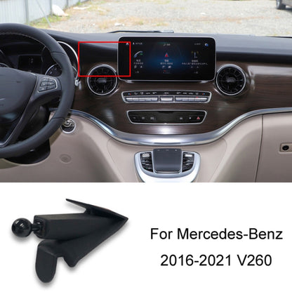 For Mercedes-Benz Left-Handed Drive Mobile Phone Holder Car Air Outlet Base, 05-10 ML, 06-17 R-Class, 08-10 C-Class, 08-12 S-Class, 09-10 B-Class, 11-13 C-Class, 12-19 B-Class, 12 GLK, 12-15 ML, 13-15 GLK, 14-15 E-Class/13-16 E-Class, 12-17 CLS        ...