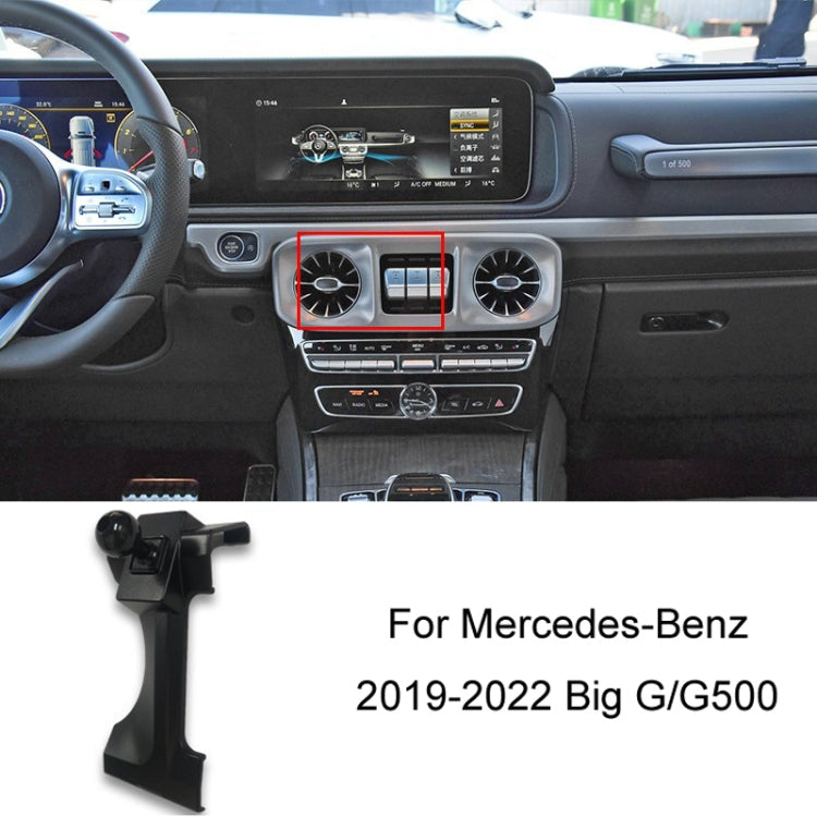 For Mercedes-Benz Left-Handed Drive Mobile Phone Holder Car Air Outlet Base, 05-10 ML, 06-17 R-Class, 08-10 C-Class, 08-12 S-Class, 09-10 B-Class, 11-13 C-Class, 12-19 B-Class, 12 GLK, 12-15 ML, 13-15 GLK, 14-15 E-Class/13-16 E-Class, 12-17 CLS        ...
