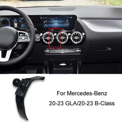 For Mercedes-Benz Left-Handed Drive Mobile Phone Holder Car Air Outlet Base, 05-10 ML, 06-17 R-Class, 08-10 C-Class, 08-12 S-Class, 09-10 B-Class, 11-13 C-Class, 12-19 B-Class, 12 GLK, 12-15 ML, 13-15 GLK, 14-15 E-Class/13-16 E-Class, 12-17 CLS        ...