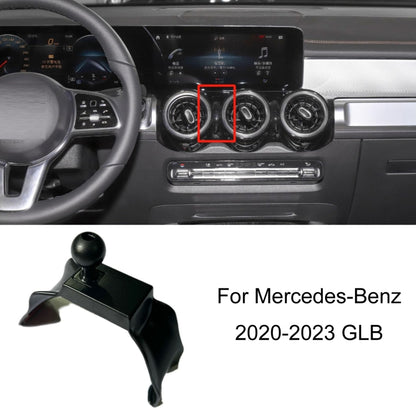 For Mercedes-Benz Left-Handed Drive Mobile Phone Holder Car Air Outlet Base, 05-10 ML, 06-17 R-Class, 08-10 C-Class, 08-12 S-Class, 09-10 B-Class, 11-13 C-Class, 12-19 B-Class, 12 GLK, 12-15 ML, 13-15 GLK, 14-15 E-Class/13-16 E-Class, 12-17 CLS        ...