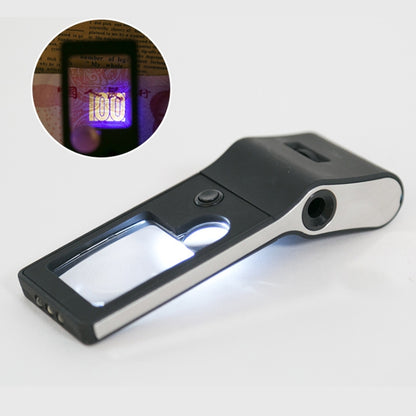 3X 10X Magnifier 55X Microscope Loupe With LED & UV Light