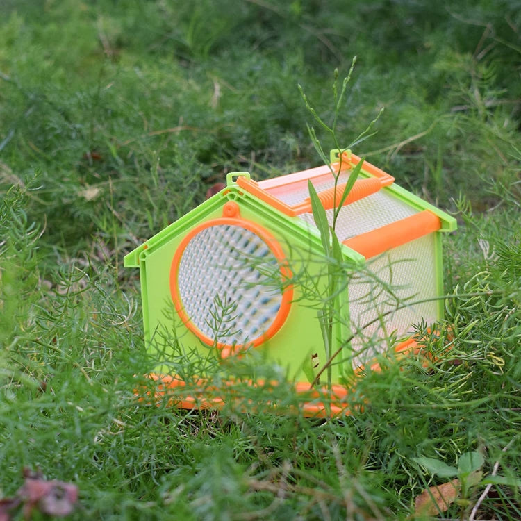 DIY Insect Animal Observation Cage with 75mm 3X Magnifying Glass