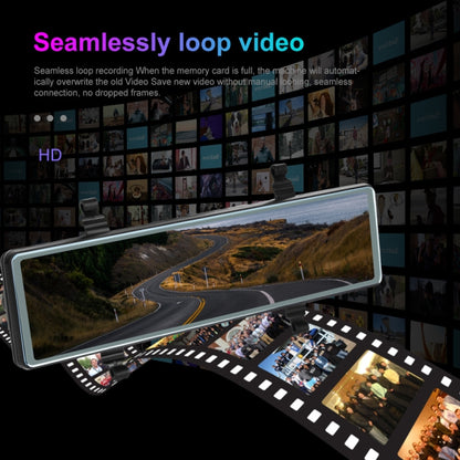 11.26 Inch 2-Split Streaming Media Rearview Mirror Front And Rear Dual Camera Recorder