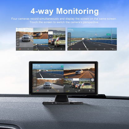10.36-Inch Car Central Control Smart Player With 4-Way Camera, Standard, 64G TF Card