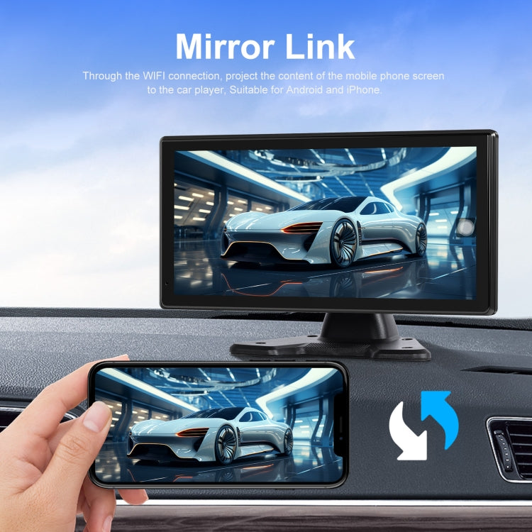 10.36-Inch Car Central Control Smart Player With 4-Way Camera, Standard, 64G TF Card