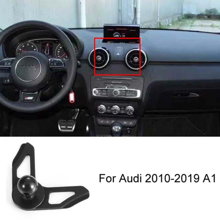 For Audi Left Driving Car Mobile Phone Holder Mounting Base, 05-11 A6L, 06-15 Q7, 09-16 A4L/A5, 10-18 Q5, 10-19 A1, 11-17 A8L, 12-18 A6L, 13-18 Q3, 14-20 A3, 16-19 Q7, 17-23 A4L-A5-S4-S5, 18-22 Q5L, 18-23 A8L, 19-22 Q2L, 19-23 A6L, 19-23 Q3, 20-21 Q7/Q...