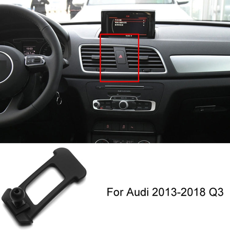 For Audi Left Driving Car Mobile Phone Holder Mounting Base, 05-11 A6L, 06-15 Q7, 09-16 A4L/A5, 10-18 Q5, 10-19 A1, 11-17 A8L, 12-18 A6L, 13-18 Q3, 14-20 A3, 16-19 Q7, 17-23 A4L-A5-S4-S5, 18-22 Q5L, 18-23 A8L, 19-22 Q2L, 19-23 A6L, 19-23 Q3, 20-21 Q7/Q...