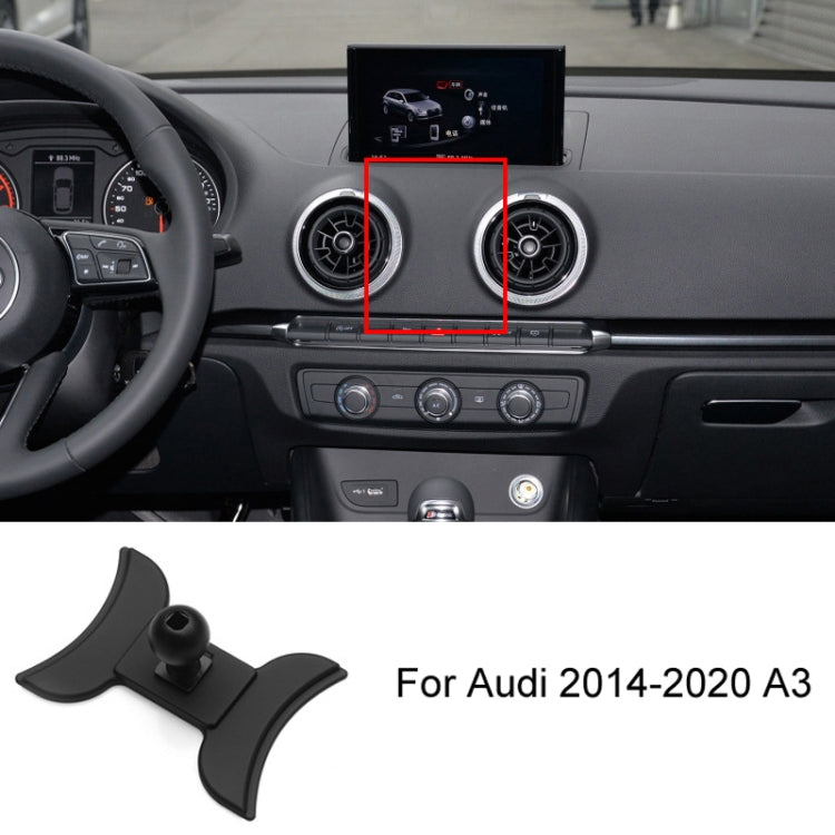 For Audi Left Driving Car Mobile Phone Holder Mounting Base, 05-11 A6L, 06-15 Q7, 09-16 A4L/A5, 10-18 Q5, 10-19 A1, 11-17 A8L, 12-18 A6L, 13-18 Q3, 14-20 A3, 16-19 Q7, 17-23 A4L-A5-S4-S5, 18-22 Q5L, 18-23 A8L, 19-22 Q2L, 19-23 A6L, 19-23 Q3, 20-21 Q7/Q...