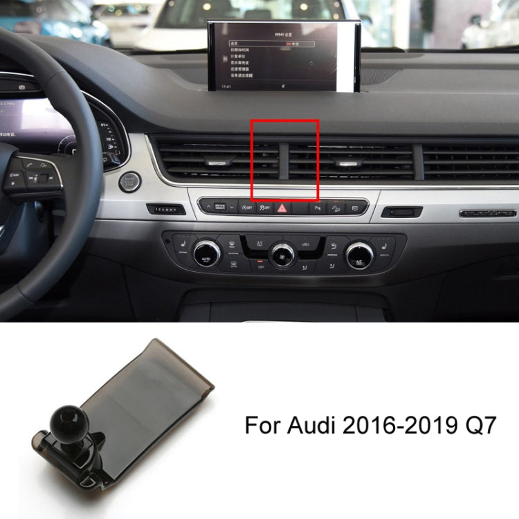 For Audi Left Driving Car Mobile Phone Holder Mounting Base, 05-11 A6L, 06-15 Q7, 09-16 A4L/A5, 10-18 Q5, 10-19 A1, 11-17 A8L, 12-18 A6L, 13-18 Q3, 14-20 A3, 16-19 Q7, 17-23 A4L-A5-S4-S5, 18-22 Q5L, 18-23 A8L, 19-22 Q2L, 19-23 A6L, 19-23 Q3, 20-21 Q7/Q...