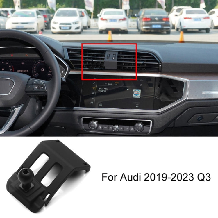 For Audi Left Driving Car Mobile Phone Holder Mounting Base, 05-11 A6L, 06-15 Q7, 09-16 A4L/A5, 10-18 Q5, 10-19 A1, 11-17 A8L, 12-18 A6L, 13-18 Q3, 14-20 A3, 16-19 Q7, 17-23 A4L-A5-S4-S5, 18-22 Q5L, 18-23 A8L, 19-22 Q2L, 19-23 A6L, 19-23 Q3, 20-21 Q7/Q...