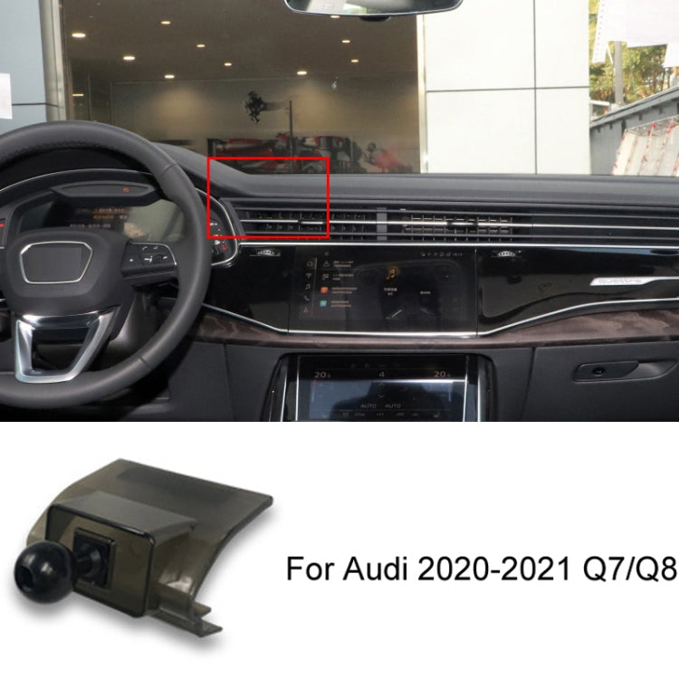 For Audi Left Driving Car Mobile Phone Holder Mounting Base, 05-11 A6L, 06-15 Q7, 09-16 A4L/A5, 10-18 Q5, 10-19 A1, 11-17 A8L, 12-18 A6L, 13-18 Q3, 14-20 A3, 16-19 Q7, 17-23 A4L-A5-S4-S5, 18-22 Q5L, 18-23 A8L, 19-22 Q2L, 19-23 A6L, 19-23 Q3, 20-21 Q7/Q...