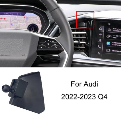 For Audi Left Driving Car Mobile Phone Holder Mounting Base, 05-11 A6L, 06-15 Q7, 09-16 A4L/A5, 10-18 Q5, 10-19 A1, 11-17 A8L, 12-18 A6L, 13-18 Q3, 14-20 A3, 16-19 Q7, 17-23 A4L-A5-S4-S5, 18-22 Q5L, 18-23 A8L, 19-22 Q2L, 19-23 A6L, 19-23 Q3, 20-21 Q7/Q...
