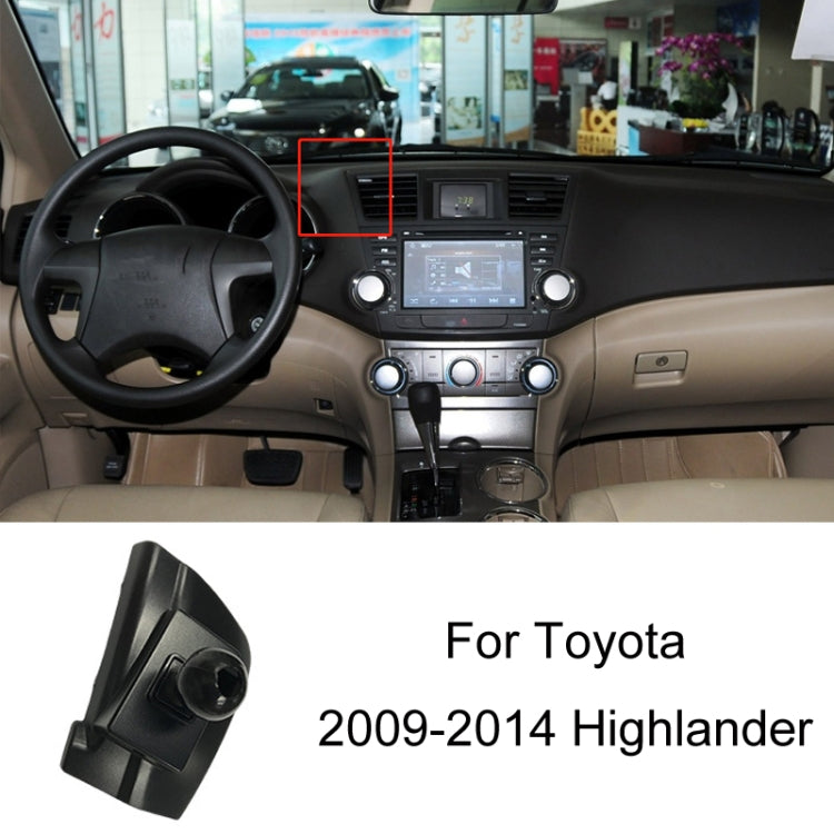 For Toyota Car Air Outlet Phone Holder Base, 05-09 Reiz Left Driving, 06-11 Camry Left Driving, 07-11 Tundra Left Driving, 07-13 Corolla Left Driving, 07-17 Land Cruiser For Left & Right, 09-12 RAV4 Left Driving, 09-14 Highlander Left Driving          ...