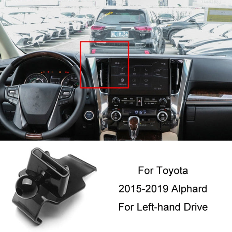 For Toyota Car Air Outlet Phone Holder Base, 05-09 Reiz Left Driving, 06-11 Camry Left Driving, 07-11 Tundra Left Driving, 07-13 Corolla Left Driving, 07-17 Land Cruiser For Left & Right, 09-12 RAV4 Left Driving, 09-14 Highlander Left Driving          ...
