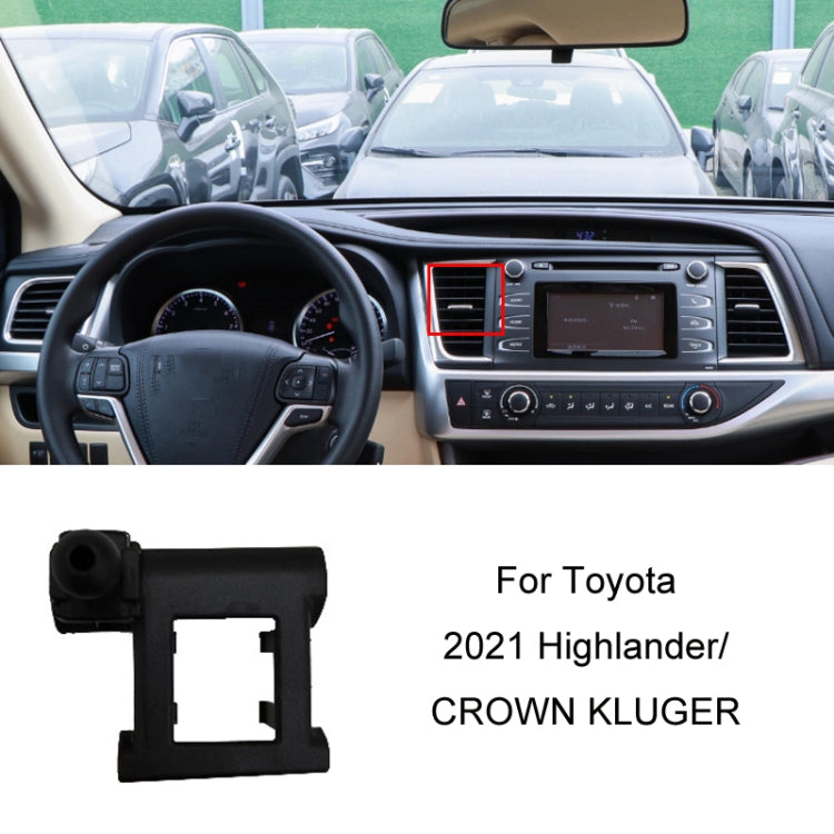 For Toyota Car Air Outlet Phone Holder Base, 05-09 Reiz Left Driving, 06-11 Camry Left Driving, 07-11 Tundra Left Driving, 07-13 Corolla Left Driving, 07-17 Land Cruiser For Left & Right, 09-12 RAV4 Left Driving, 09-14 Highlander Left Driving          ...
