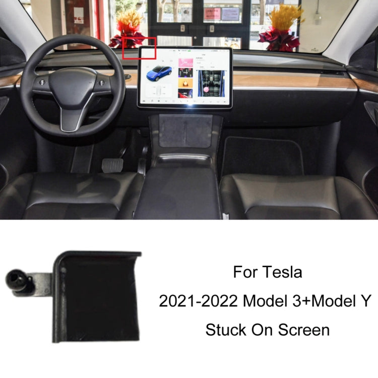 For Tesla Car Air Outlet Clip Phone Holder Base, 14-20 X Right + 16-21 S Right, 14-20 X Left + 16-21 S Left, 19-22 Model 3 Left, 19-22 Model 3+Model Y Rubber, 21-22 Model 3+Model Y Stuck On Screen, 21-22 Model Y Stuck On Steering Wheel Left