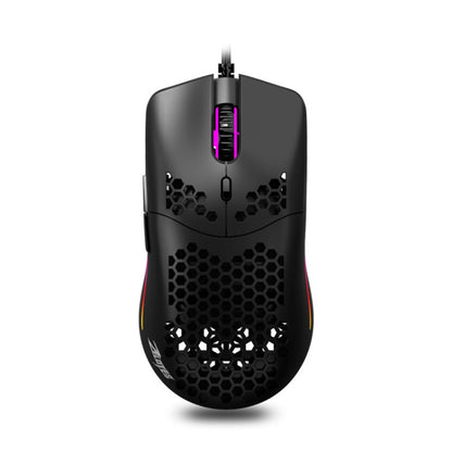 ZELOTES C7 7-buttons RGB Lighting Hollow Computer Office Wired Mouse, C7