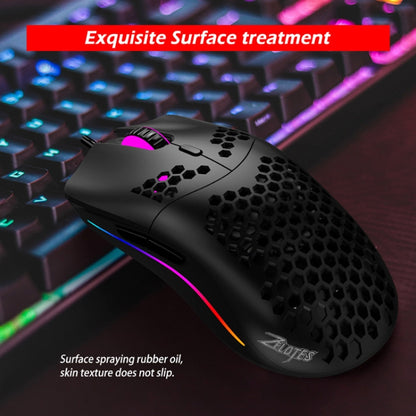 ZELOTES C7 7-buttons RGB Lighting Hollow Computer Office Wired Mouse, C7
