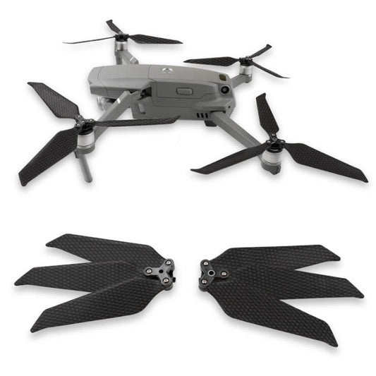 For DJI Mavic 2 Pro / Zoom 8743F Carbon Fiber Three-blade Propeller, 1pair