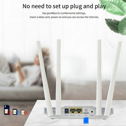 4G Wireless SIM Card Router 4G Hotspot Sharing Mobile CPE Full Netcom, EU Plug, MC119
