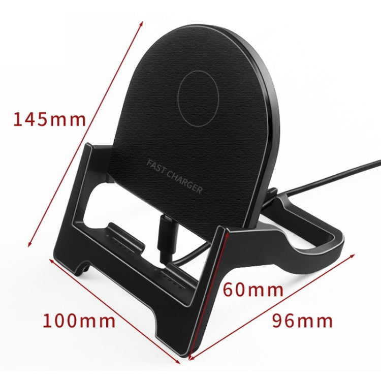 15W Desktop Vertical Cell Phone Wireless Charging Stand