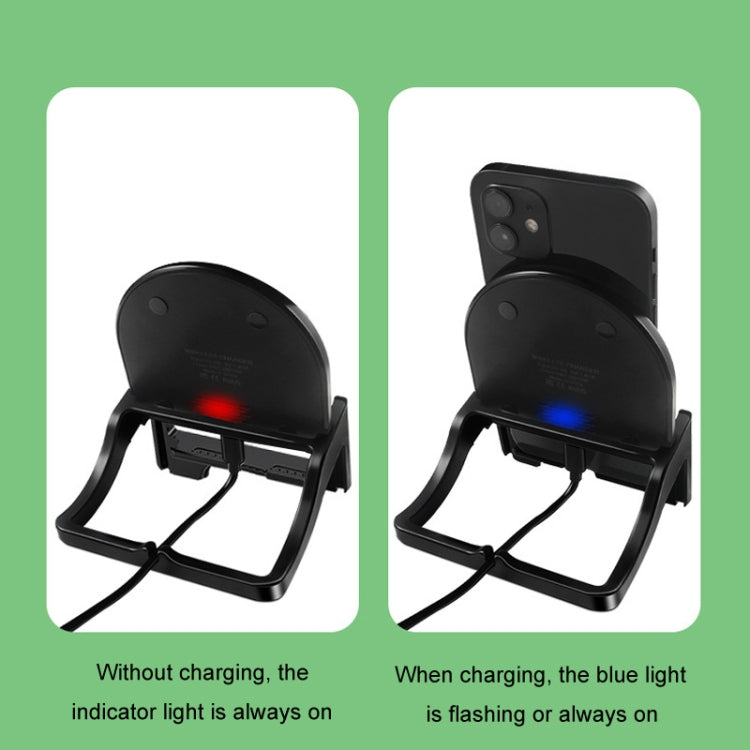 15W Desktop Vertical Cell Phone Wireless Charging Stand