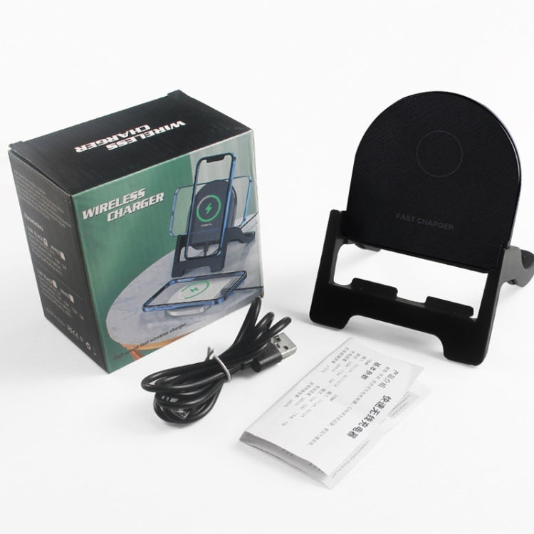 15W Desktop Vertical Cell Phone Wireless Charging Stand