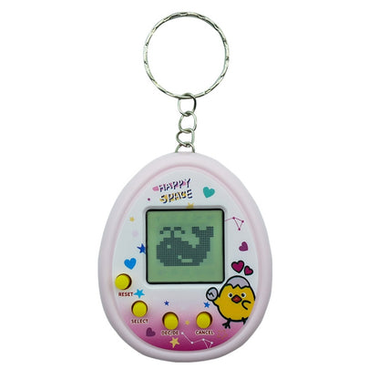 Electronic Pet Game Toy Feed Genie Nostalgic Virtual Cyber Digital Game Keychain Toy For Kids, Cactus (Pink), Cactus (Green), Cactus (White), Chick (Pink), Chick (Blue), Chick (Purple)