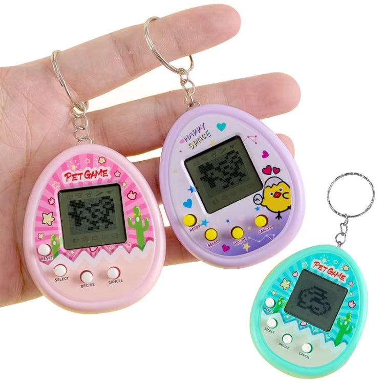 Electronic Pet Game Toy Feed Genie Nostalgic Virtual Cyber Digital Game Keychain Toy For Kids, Cactus (Pink), Cactus (Green), Cactus (White), Chick (Pink), Chick (Blue), Chick (Purple)