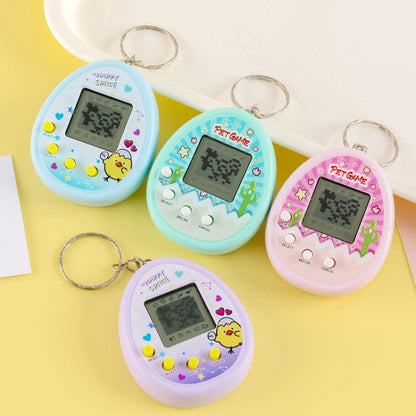 Electronic Pet Game Toy Feed Genie Nostalgic Virtual Cyber Digital Game Keychain Toy For Kids, Cactus (Pink), Cactus (Green), Cactus (White), Chick (Pink), Chick (Blue), Chick (Purple)