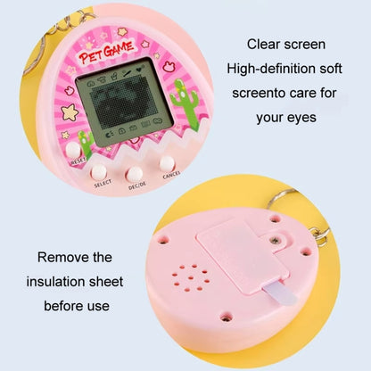 Electronic Pet Game Toy Feed Genie Nostalgic Virtual Cyber Digital Game Keychain Toy For Kids, Cactus (Pink), Cactus (Green), Cactus (White), Chick (Pink), Chick (Blue), Chick (Purple)