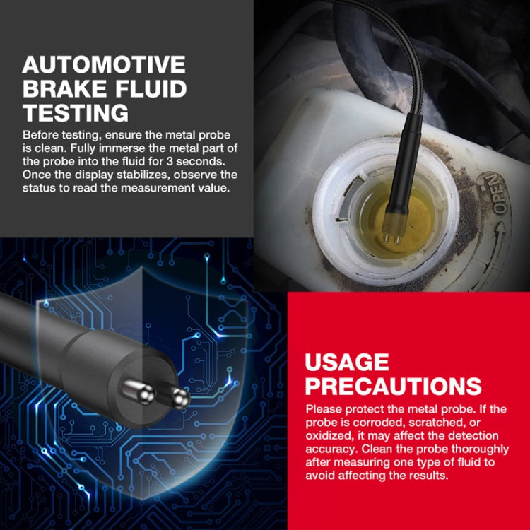 HABOTEST HT663L Motorcycle Vehicle Brake Fluid Moisture Detection Pen, HT663L