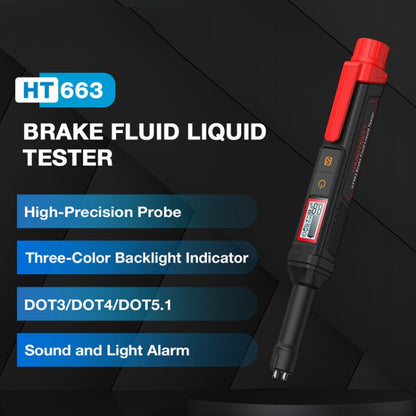 HABOTEST HT663 Motorcycle Vehicle Brake Fluid Moisture Detection Pen, HT663