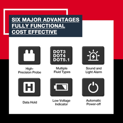 HABOTEST HT663 Motorcycle Vehicle Brake Fluid Moisture Detection Pen, HT663