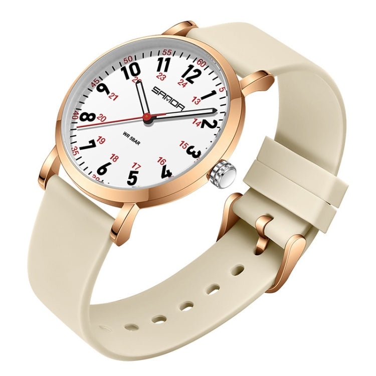 SANDA Quartz Watch Simple Temperament Casual Women Watch