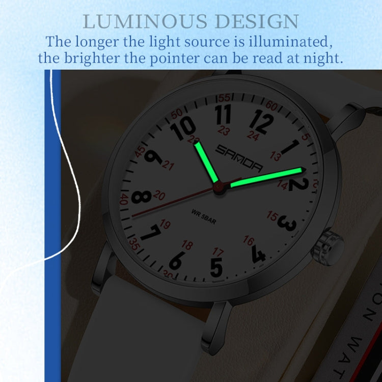 SANDA Quartz Watch Simple Temperament Casual Women Watch