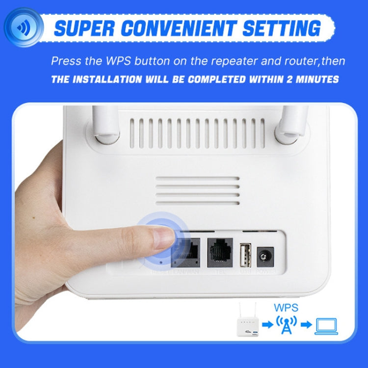 4G WiFi6 VOLTE CPE Wireless SIM Card Router With RJ45+RJ11, EU Plug, B818PRO European Version