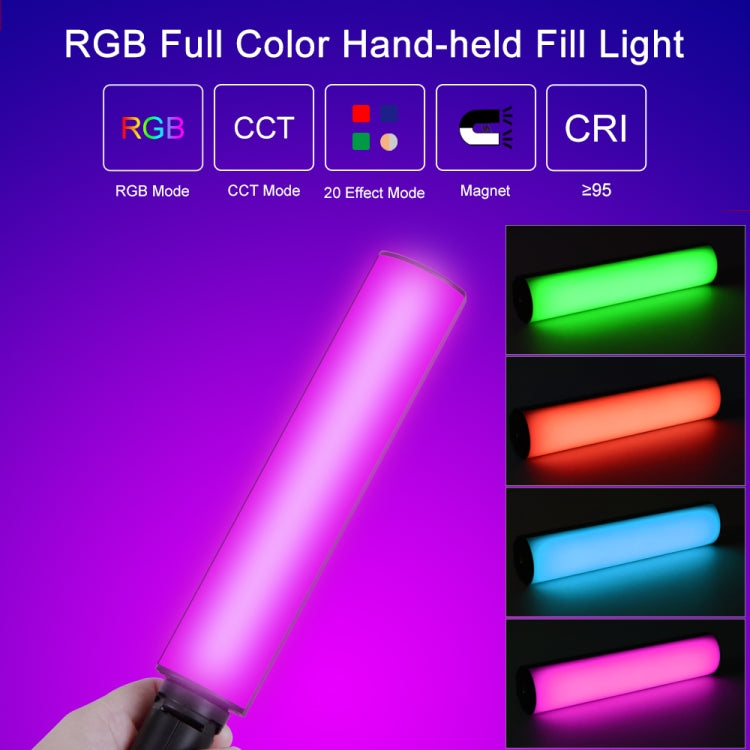 VLOGLITE Full Colorful Handheld Fill Light Stick Live Photography Ambient Light Outdoor Lighting, W200RGB