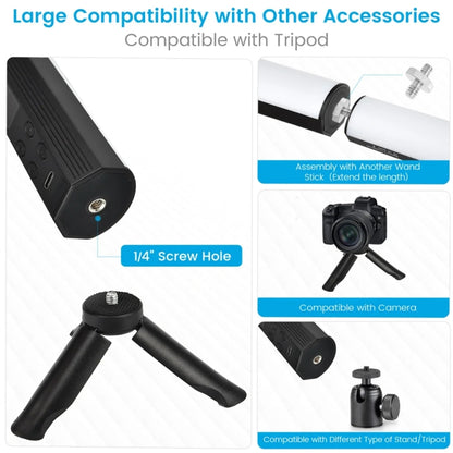 VLOGLITE Full Colorful Handheld Fill Light Stick Live Photography Ambient Light Outdoor Lighting, W200RGB