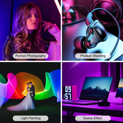 VLOGLITE Full Colorful Handheld Fill Light Stick Live Photography Ambient Light Outdoor Lighting, W200RGB