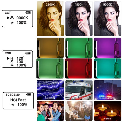 VLOGLITE Full Colorful Handheld Fill Light Stick Live Photography Ambient Light Outdoor Lighting, W200RGB