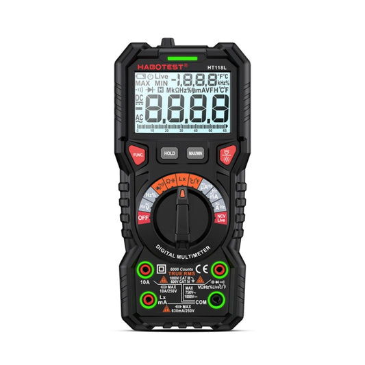 HABOTEST HT118L Mini High Precision Intelligent Anti-Burning Electrician Multimeter, HT118L