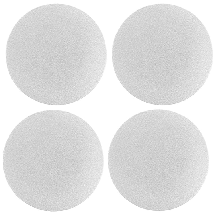 4pcs PU Leather Car Coaster Car Decorative Water Absorption Cup Sink Mat, 6.8cm