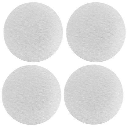 4pcs PU Leather Car Coaster Car Decorative Water Absorption Cup Sink Mat, 6.8cm