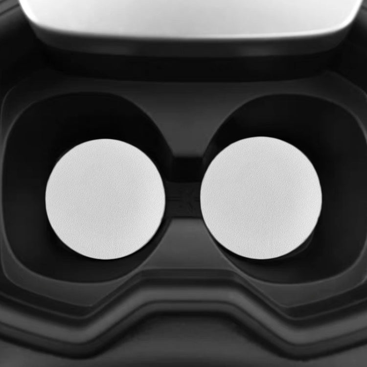 4pcs PU Leather Car Coaster Car Decorative Water Absorption Cup Sink Mat, 6.8cm