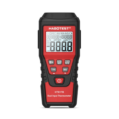 HABOTEST HT617B Digital Dual Channel Thermocouple Thermometer