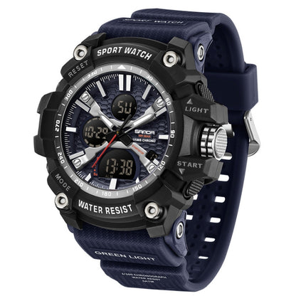 SANDA Men Electronic Watch Outdoor Sports Luminous Watch