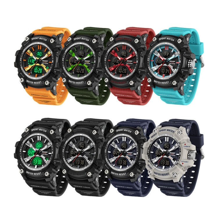 SANDA Men Electronic Watch Outdoor Sports Luminous Watch